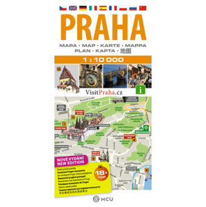 Praha - plán města  1:10 000 - neuveden