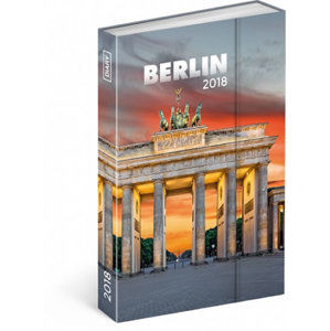 Diář 2018 - Berlín, týdenní magnetický, 10,5 x 15,8 cm - neuveden