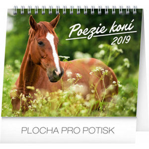 Kalendář stolní 2019  - Poezie koní, 16,5 x 13 cm - neuveden