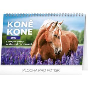 Kalendář stolní 2019  - Koně – Kone CZ/SK, 23,1 x 14,5 cm - neuveden