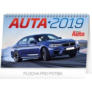 Kalendář stolní 2019  - Auta, 23,1 x 14,5 cm - neuveden
