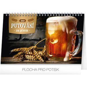 Kalendář stolní 2019  - Putování za pivem, 23,1 x 14,5 cm - neuveden