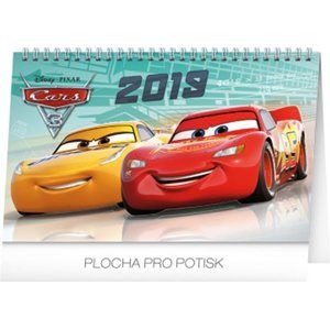 Kalendář stolní 2019  - Auta 3, 23,1 x 14,5 cm - neuveden