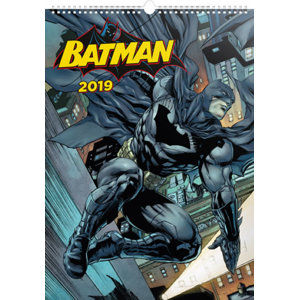 Kalendář nástěnný 2019 - Batman – Plakáty, 33 x 46 cm - neuveden