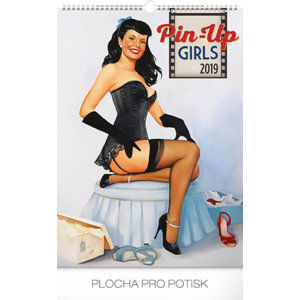 Kalendář nástěnný 2019 - Pin-up Girls, 33 x 46 cm - neuveden