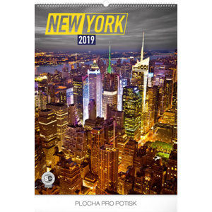 Kalendář nástěnný 2019 - New York, 48 x 64 cm - neuveden