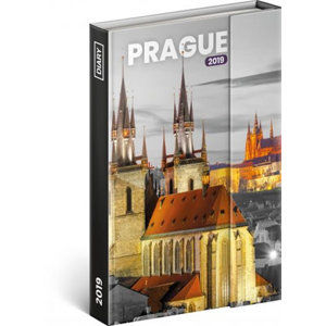 Diář 2019 - Praha - týdenní magnetický, 10,5 x 15,8 cm - neuveden