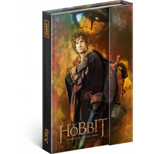 Diář 2019 - Hobbit - týdenní magnetický, 10,5 x 15,8 cm - neuveden