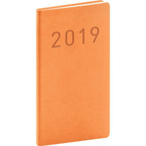 Diář 2019 - Vivella Fun - kapesní, oranžový, 9 x 15,5 cm - neuveden