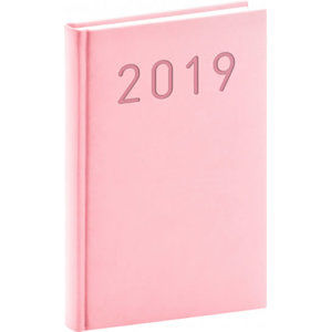Diář 2019 - Vivella Fun - denní, růžový, 15 x 21 cm - neuveden