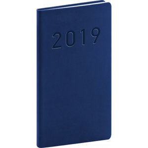 Diář 2019 - Vivella Classic - kapesní, modrý, 9 x 15,5 cm - neuveden