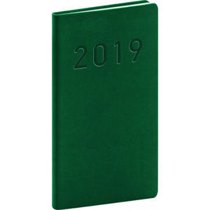 Diář 2019 - Vivella Classic - kapesní, zelený, 9 x 15,5 cm - neuveden
