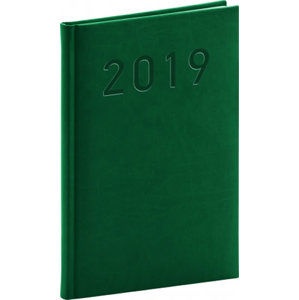 Diář 2019 - Vivella Classic - týdenní, zelený, 15 x 21 cm - neuveden