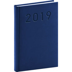Diář 2019 - Vivella Classic - denní, modrý, 15 x 21 cm - neuveden