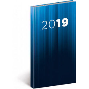 Diář 2019 - Cambio - kapesní, modrý, 9 x 15,5 cm - neuveden