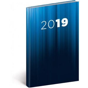Diář 2019 - Cambio - týdenní, modrý, 15 x 21 cm - neuveden