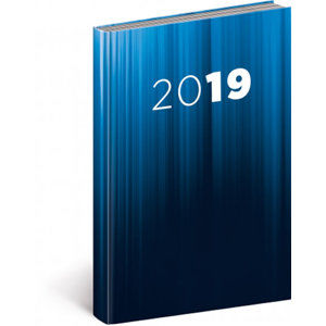 Diář 2019 - Cambio - denní, modrý, 15 x 21 cm - neuveden