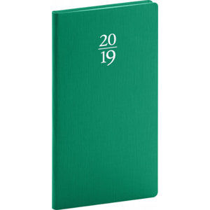 Diář 2019 - Capys - kapesní, zelený, 9 x 15,5 cm - neuveden