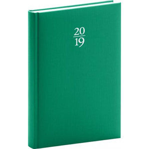 Diář 2019 - Capys - denní, zelený, 15 x 21 cm - neuveden