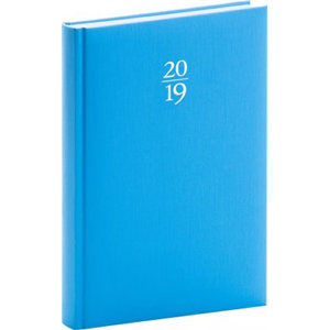 Diář 2019 - Capys - denní, modrý, 15 x 21 cm - neuveden