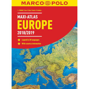 Europe 2018/19 maxi atlas 1:750 000 - neuveden