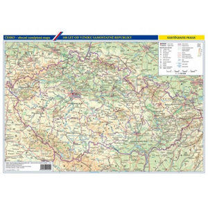 Vývoj českého státu/Česko - obecně zeměpisná mapa, 1 : 1 150 000 - neuveden