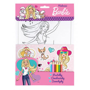 Barbie set - růžová, pastelky - neuveden