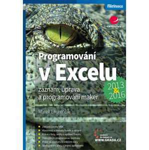 Programování v Excelu 2013 a 2016 - Záznam, úprava a programování maker - Laurenčík Marek