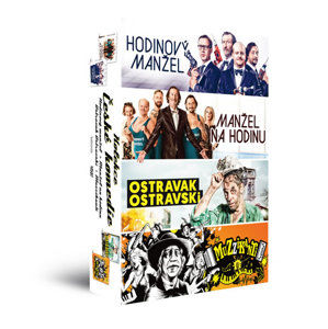 Kolekce České komedie - 4 DVD (Manžel na hodinu + Ostravak Ostravski + Hodinový manžel + Muzzikanti) - neuveden