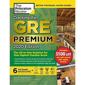 Cracking the GRE Premium Edition with 6 Practice Tests, 2020 - neuveden