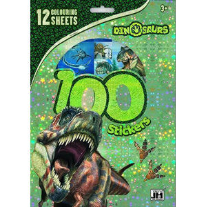 Dinosauři - 100 samolepek s omal. listy - neuveden