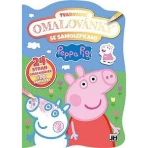 Peppa Pig - Tvarované omalovánky se samolepkami - neuveden