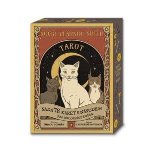 Kočky vládnou světu – TAROT / Sada 78 karet s návodem pro milovníky koček - Davidson Catherine