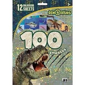 Dinosauři - 100 samolepek s omalovánkovými listy - neuveden