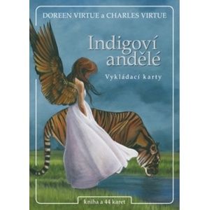 Indigoví andělé kniha a 44 karet - Doreen Virtue