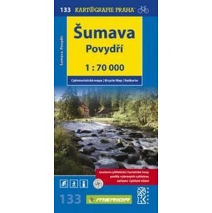 Šumava - Povydří, Pláně - cyklo KP133 - 1:70 000