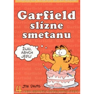 Garfield slízne smetanu - 4. kniha sebraných garfieldových stripů - 3. vydání - Davis Jim
